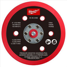 Load image into Gallery viewer, Milwaukee Tool 6 Inch Pressure Sensitive Adhesive Sander Backing Pad - Firm
