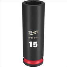 Load image into Gallery viewer, Milwaukee Tool SHOCKWAVE Impact Duty  3/8&quot;Drive 15MM Deep 6 Point Socket
