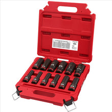 Load image into Gallery viewer, Milwaukee Tool 12PCSHOCKWAVE Impact Duty 1/2&quot; Drive SAE Deep 6 Point Socket Set
