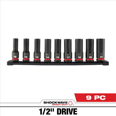 Milwaukee Tool 9PC SHOCKWAVE Impact Duty 1/2