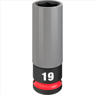 Milwaukee Tool SHOCKWAVE Impact Duty 1/2 Drive 19MM Metric Lug Nut Wheel Socket