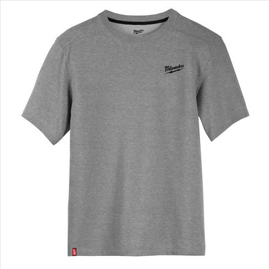 Milwaukee Tool HYBRID WORK TEE  - SS GRAY XL