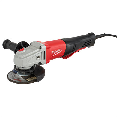 Milwaukee Tool 11 Amp 4-1/2” / 5” Braking Small Angle Grinder Paddle No-Lock